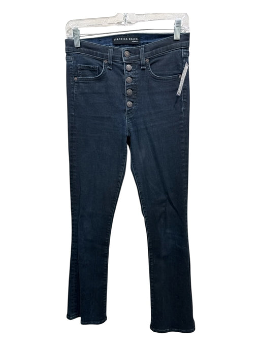 Veronica Beard Jeans Size 26 Dark Wash Cotton Blend Coated Button Fly Jeans Dark Wash / 26