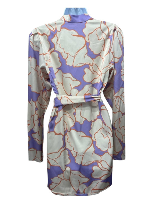 aLEXIE Size M yellow, lavender purple, orange Polyester Blend Sash Robe yellow, lavender purple, orange / M