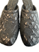 Burberry Shoe Size 38 Black Lambskin Leather Diamond Quilted Kitten Heel Shoes Black / 38