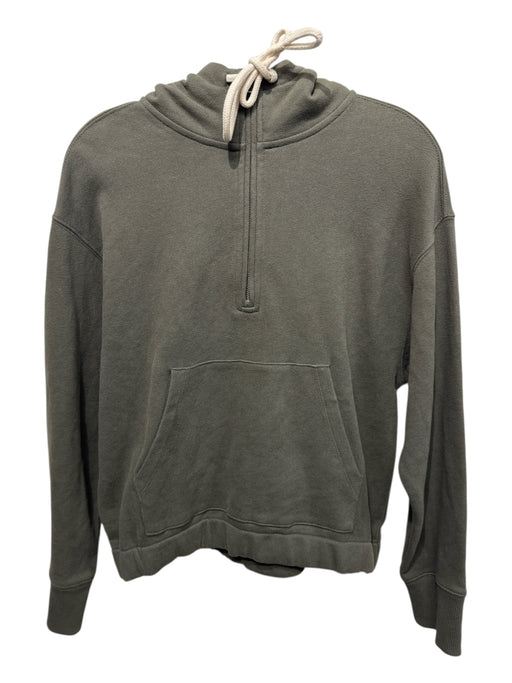 Vince Size XS Olive Green Cotton Drawstring Zipper Detail Hoodie Jacket Olive Green / XS
