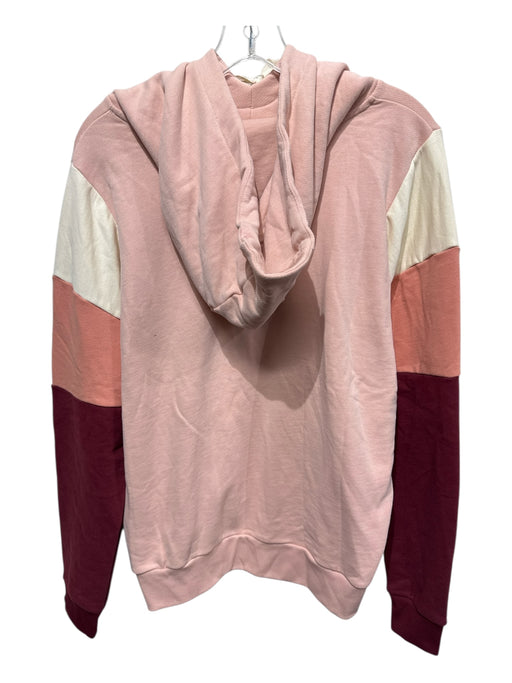 Scotch & Soda Size Medium Wine & Pink Multi Cotton & Polyester Drawstring Hoodie Wine & Pink Multi / Medium