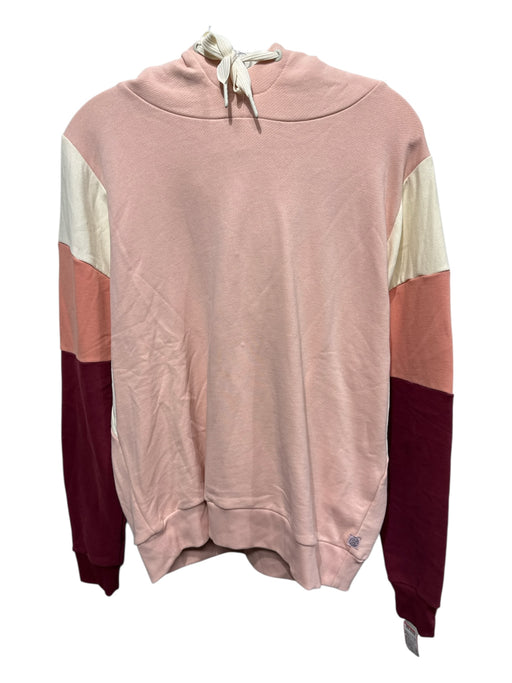 Scotch & Soda Size Medium Wine & Pink Multi Cotton & Polyester Drawstring Hoodie Wine & Pink Multi / Medium