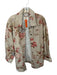 We The Free Size XS Tan & Red Cotton Long Sleeve Flowers Oversized Jacket Tan & Red / XS