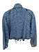 Scotch & Soda Size XS Denim Cotton Blend Button Up Pockets Zipper Bomber Jacket Denim / XS