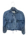 Scotch & Soda Size XS Denim Cotton Blend Button Up Pockets Zipper Bomber Jacket Denim / XS
