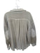 Free People Size S Light Gray Cotton Blend Button Front Patch Detailing Jacket Light Gray / S