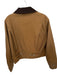 House of Harlow Size S Tan & Brown Polyester Blend Front Zip Collar Jacket Tan & Brown / S