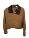 House of Harlow Size S Tan & Brown Polyester Blend Front Zip Collar Jacket Tan & Brown / S