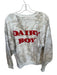 Dairy Boy Size S Camo Cotton Embroidered Logo Crew Neck Red Details Sweatshirt Camo / S