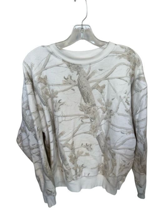 Dairy Boy Size S Camo Cotton Embroidered Logo Crew Neck Red Details Sweatshirt Camo / S