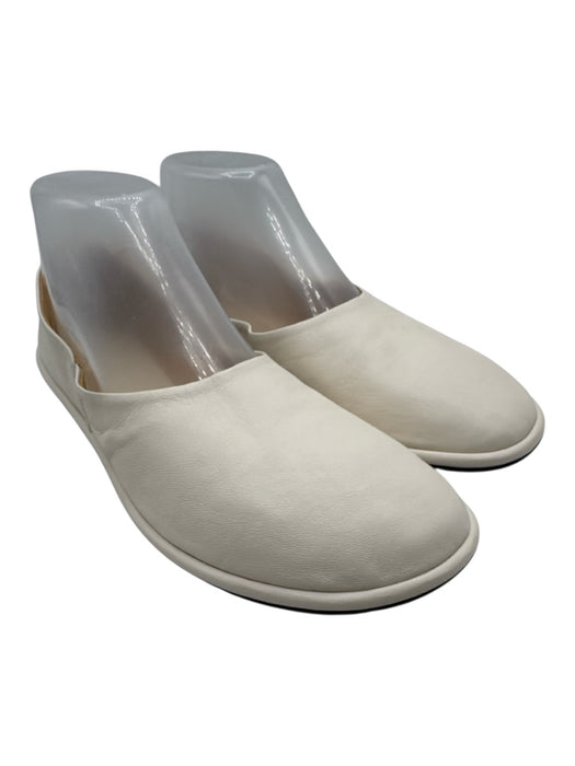 The Row Shoe Size 38 Off White Leather Round Toe Flats Off White / 38