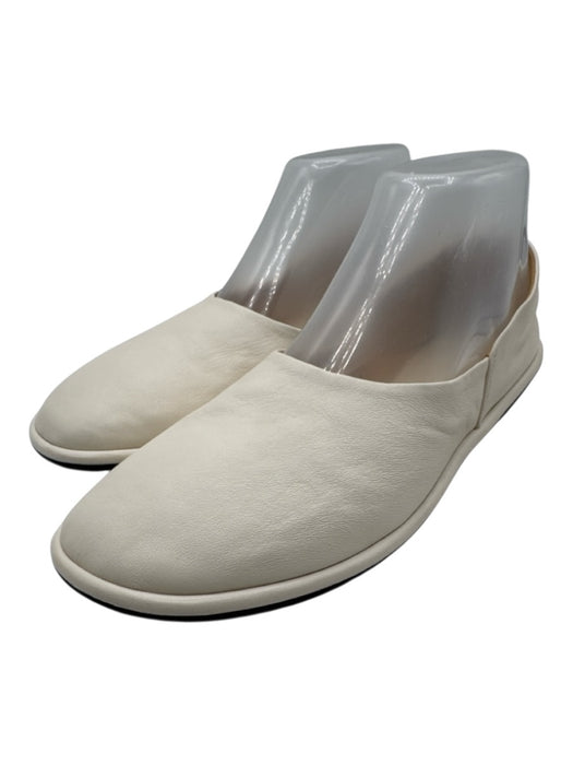The Row Shoe Size 38 Off White Leather Round Toe Flats Off White / 38