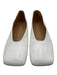 Marsell Shoe Size 38 White Leather Square Toe Ballet Flats White / 38