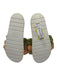 Inuikii Shoe Size 38 Beige, Pink, Green Paper Suede Rubber Pom Pom Mule Sandals Beige, Pink, Green / 38