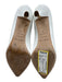 Sergio Rossi Shoe Size 38 White Patent Leather Pointed Toe Kitten Heel Pumps White / 38