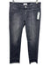 Closed Size 27 Dark Gray Cotton Denim Low Rise Whiskering Raw Hem Jeans Dark Gray / 27