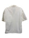Christopher Esber Size 4 White Nylon Blend Short Sleeve Button Front Collar Top White / 4