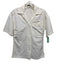 Christopher Esber Size 4 White Nylon Blend Short Sleeve Button Front Collar Top White / 4