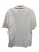 Christopher Esber Size 4 White Nylon Blend Short Sleeve Button Front Collar Top White / 4