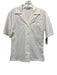 Christopher Esber Size 4 White Nylon Blend Short Sleeve Button Front Collar Top White / 4