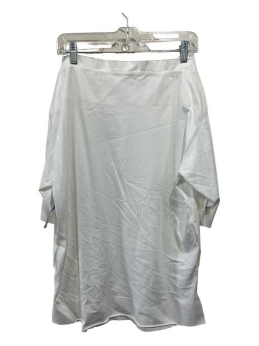 Marni Size 40 White Cotton Short Sleeve Distressed Detail Padded Detail Boxy Top White / 40