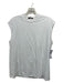 Tibi Size S White Cotton Sleeveless Top White / S
