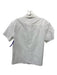 Iris & Ink Size 2 White Cotton Button Up Short Sleeve Collar Top White / 2
