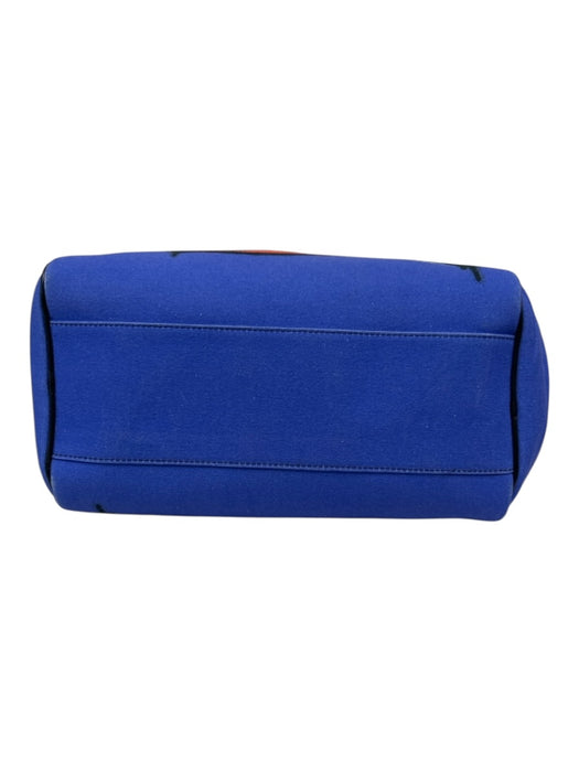 Roberta di Camerino Blue, Orange, Multi Printed 2 handles Zip closure Bag Blue, Orange, Multi / M