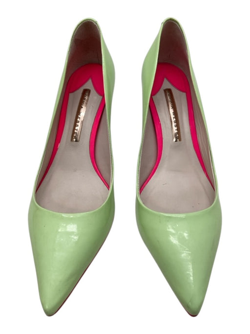 Sophia Webster Shoe Size 38 Mint Green Patent Leather Pointed Toe Pumps Mint Green / 38