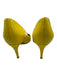 Gianvito Rossi Shoe Size 38 Yellow Patent Leather Pointed Toe Mid Heel Pumps Yellow / 38