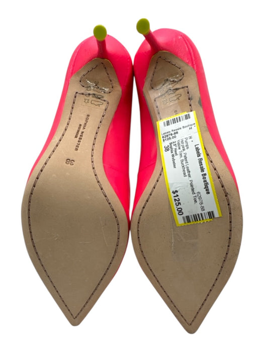 Sophia Webster Shoe Size 38 Hot pink Patent Leather Pointed Toe Pumps Hot pink / 38