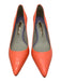 Sophia Webster Shoe Size 38 Coral Orange Patent Leather Pointed Toe Pumps Coral Orange / 38