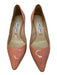 Jimmy Choo Shoe Size 38 Coral Pink Patent Leather Pointed Toe Pumps Coral Pink / 38