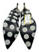 Maison Margiela Shoe Size 38 Black & White Leather Polka Dots Pointed Toe Pumps Black & White / 38