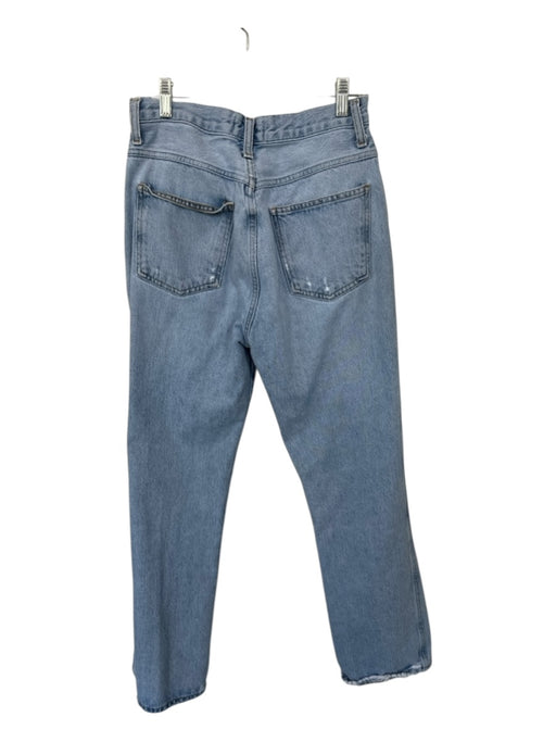 Agolde Size 27 Light Wash Organic Cotton High Waist Straight Leg Jeans Light Wash / 27