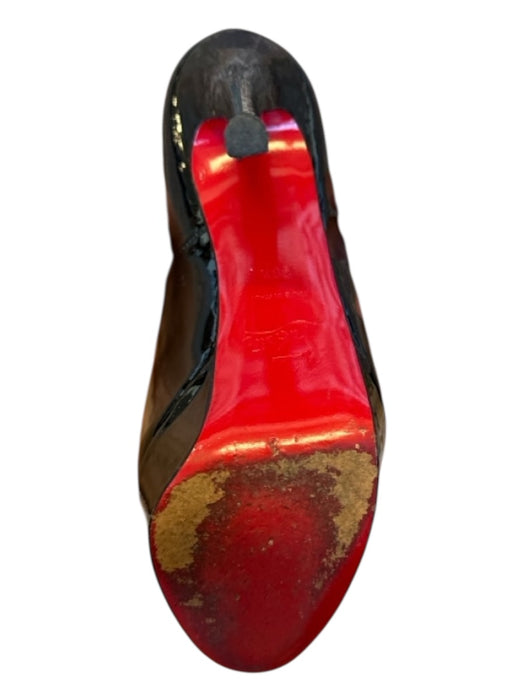 Christian Louboutin Shoe Size 36.5 Black Patent Leather Platform Stiletto Pumps Black / 36.5
