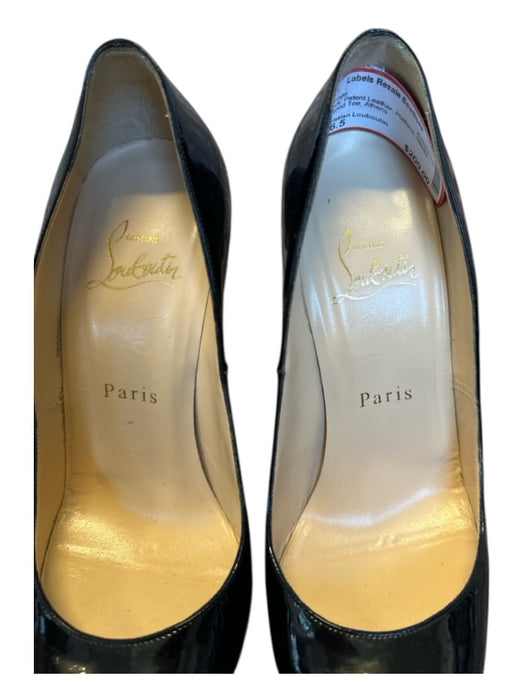 Christian Louboutin Shoe Size 36.5 Black Patent Leather Platform Stiletto Pumps Black / 36.5