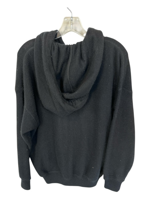 Prada Size M Black Cashmere Hood Kangaroo Pocket Knit Men's Sweater Black / M