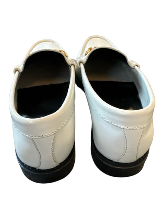 Celine Shoe Size 37 White & Gold Chain Loafers White & Gold / 37