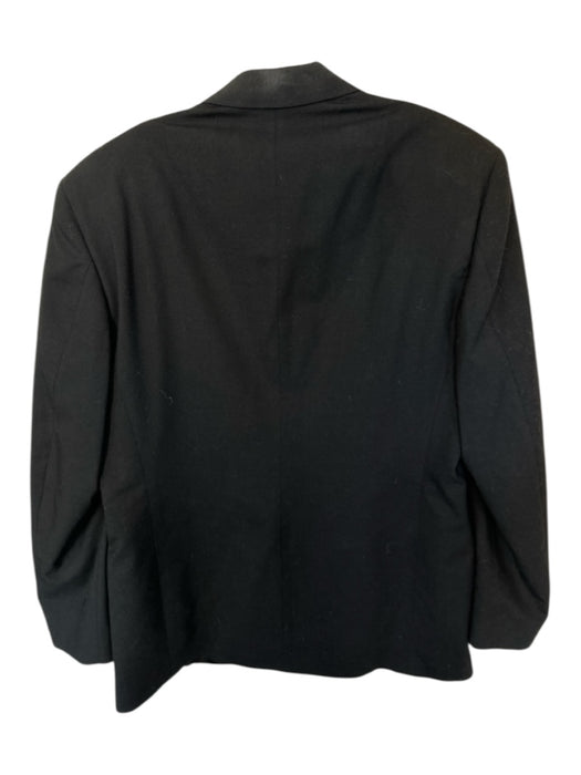 Christian Dior Monsieur Size Est L Black Wool One Button Blazer Black / Est L