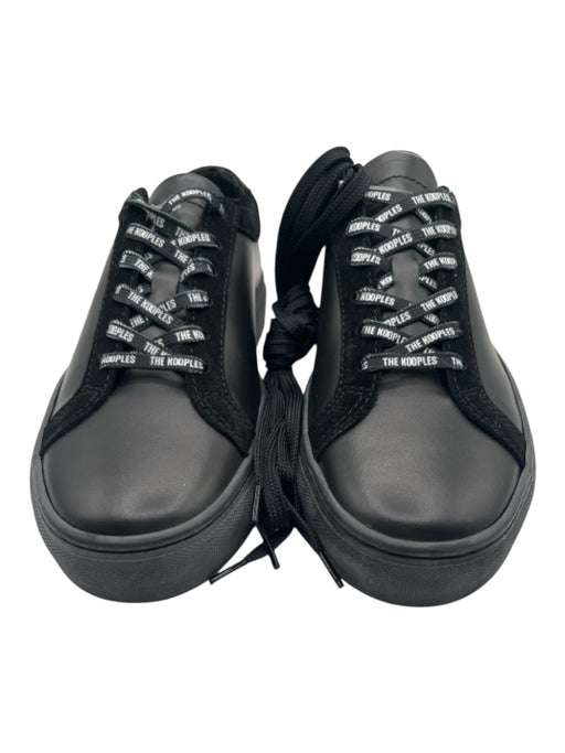 The Kooples Shoe Size 40 Like New Black Leather Low Top Laces Sneakers Black / 40