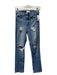 McGuire Size 25 Light Wash Cotton Blend 5 Pocket zip fly distressed Jeans Light Wash / 25