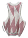SER.O.YA Size XS White, Pink, Cream Polyester & Cotton Fuzzy Geometric Top White, Pink, Cream / XS