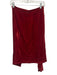 Stella McCartney Size 38 Dark Red Viscose Blend Velvet Draped Back Zip Skirt Dark Red / 38