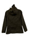 Barbour Size 6 Dark Taupe Brown No Fabric Tag Waxed Zip Front Coat Dark Taupe Brown / 6