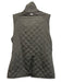 Peter Millar Size Est S Gray Polyester Quilted Snap Button & Zip Front Vest Gray / Est S