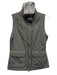 Peter Millar Size Est S Gray Polyester Quilted Snap Button & Zip Front Vest Gray / Est S