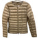 Herno Size 40 Champagne Beige Polyamide Quilted Zip Front Sequin Detail Jacket Champagne Beige / 40
