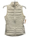 Peter Millar Size XS Cream White No Fabric Tag Quilted Seersucker Zip Front Vest Cream White / XS