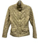 Barbour Size 4 Beige Polyamide Quilted Snap Button & Zip Front High Neck Jacket Beige / 4